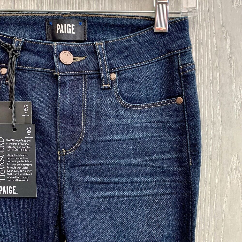 Paige Verdugo Ankle Skinny Jeans Attica Blue Size 25 NWT - Picture 4 of 7